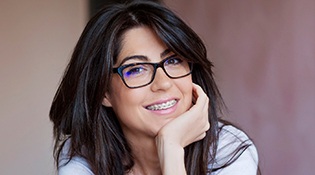 a woman undergoing adult orthodontics in Bethel Park